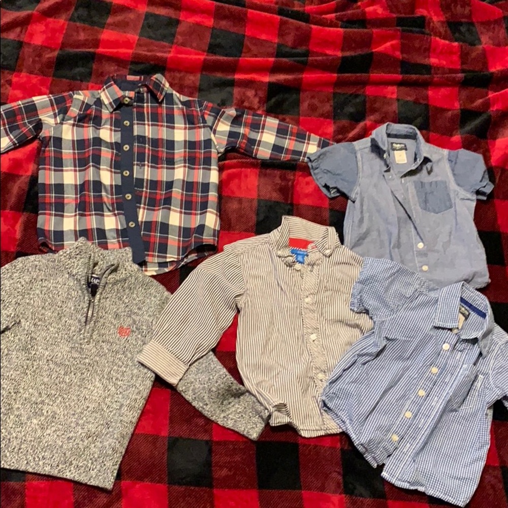 Button up shirts, 3 dollars each